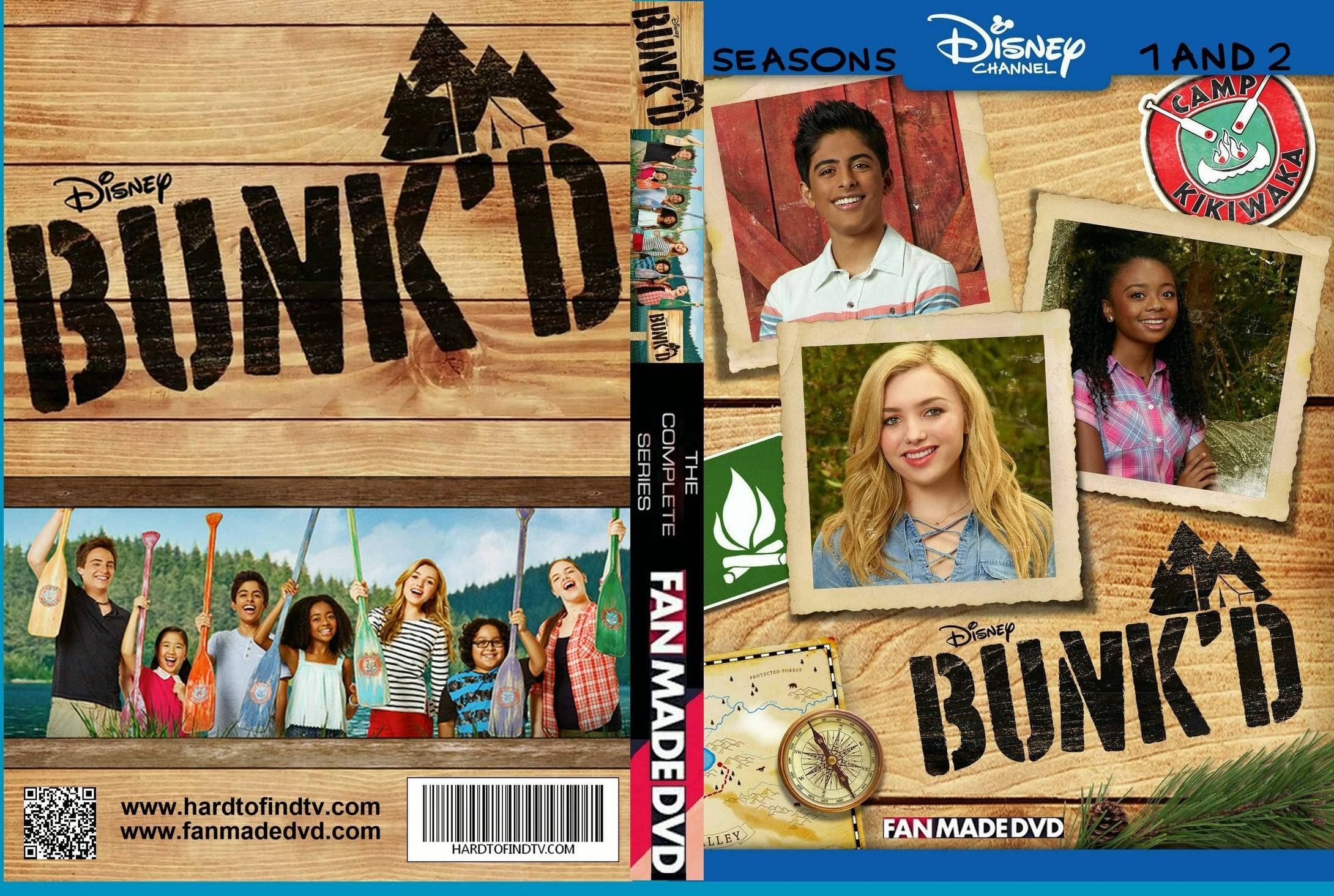 [CC] BUNK’D BUNK 2015 The Complete TV Series On DVD Peyton List Karan Brar Skai Jackson Miranda May Nina Lu